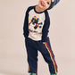 Huxbaby Racer Stripe Trackpant Navy