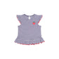 Huxbaby Ink Stripe Peplum Tee