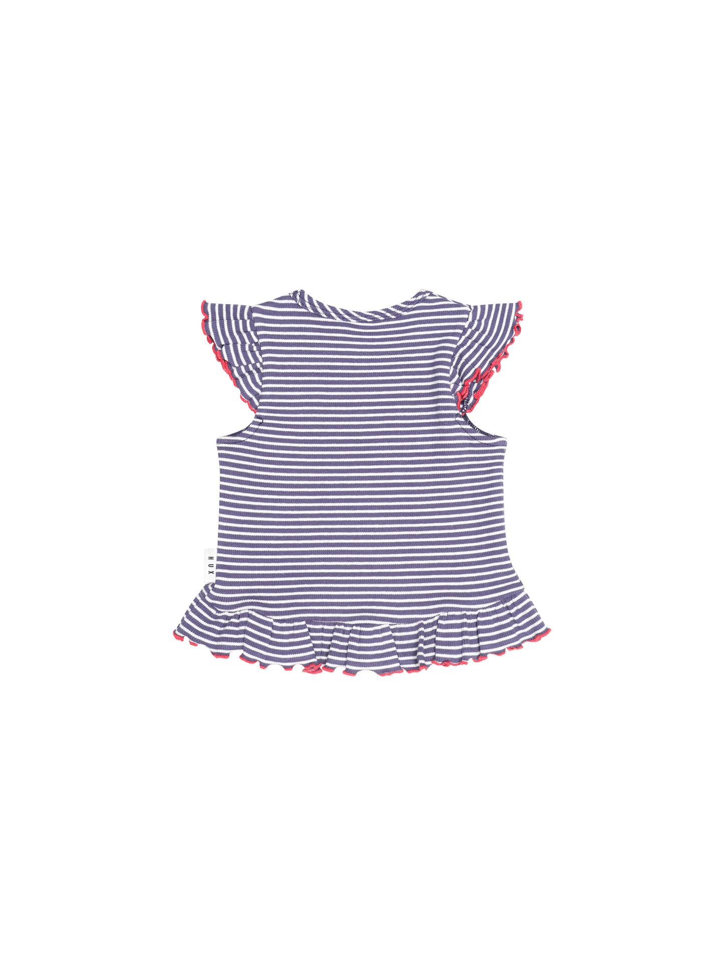 Huxbaby Ink Stripe Peplum Tee