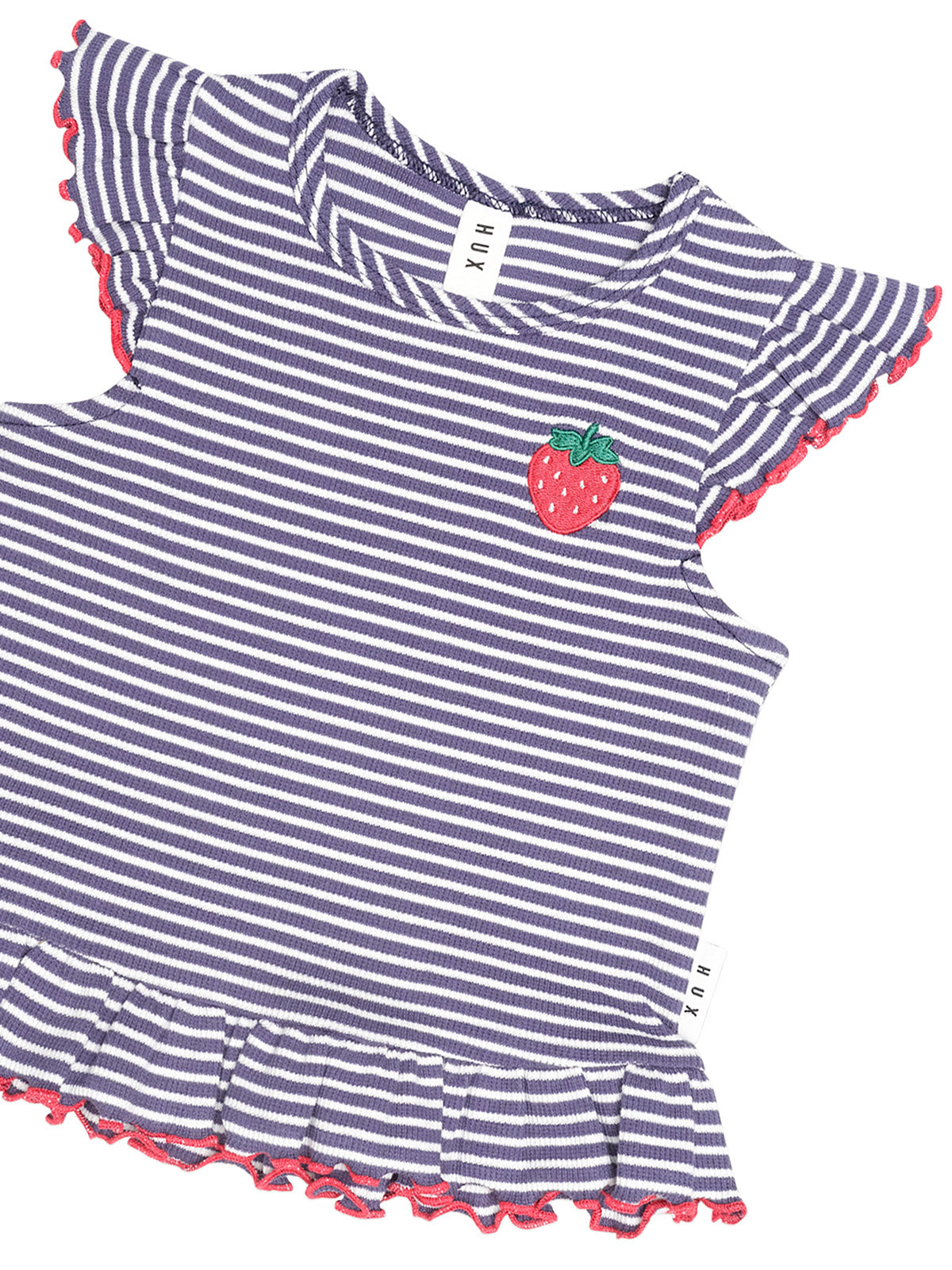 Huxbaby Ink Stripe Peplum Tee