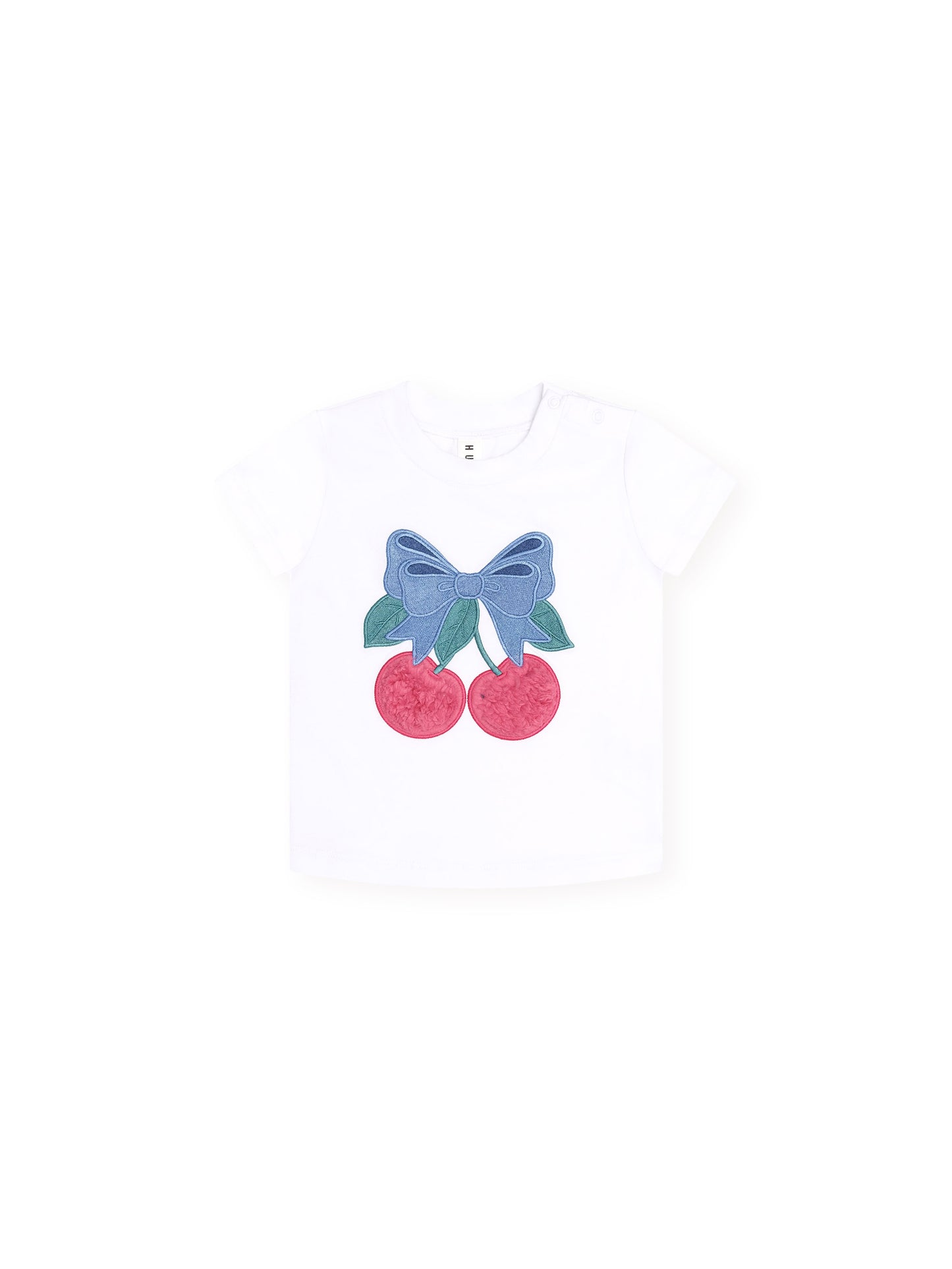Huxbaby Cherry Bow Tee White
