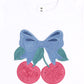 Huxbaby Cherry Bow Tee White
