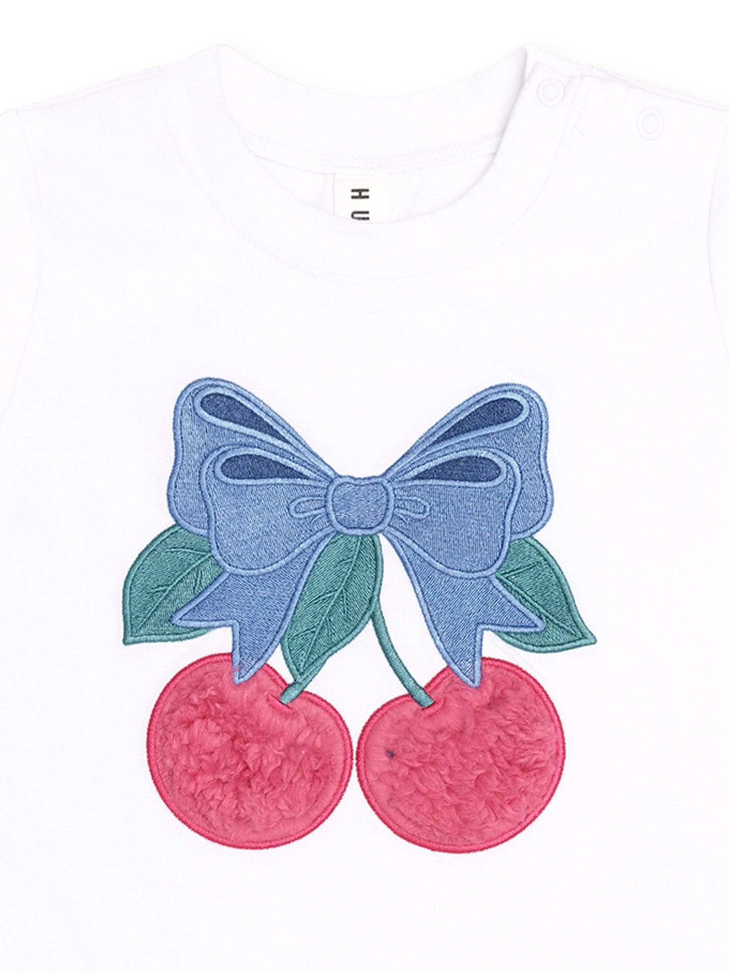 Huxbaby Cherry Bow Tee White