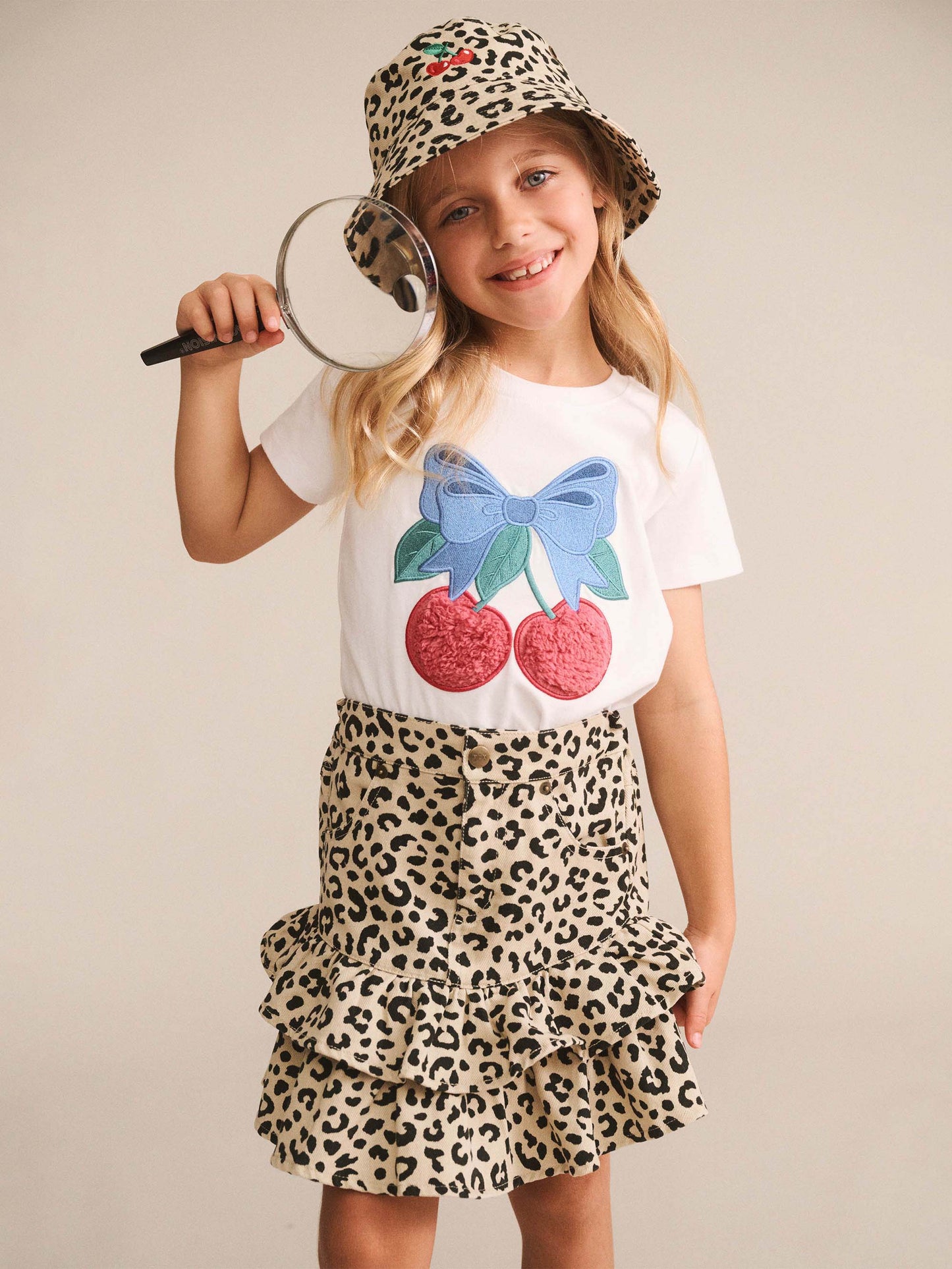 Huxbaby Cherry Bow Tee White