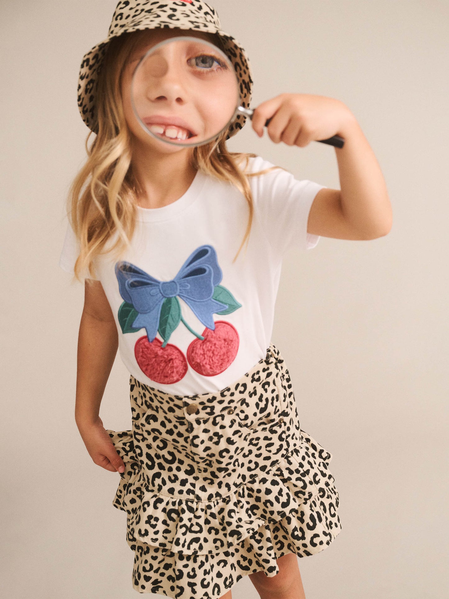 Huxbaby Cherry Bow Tee White