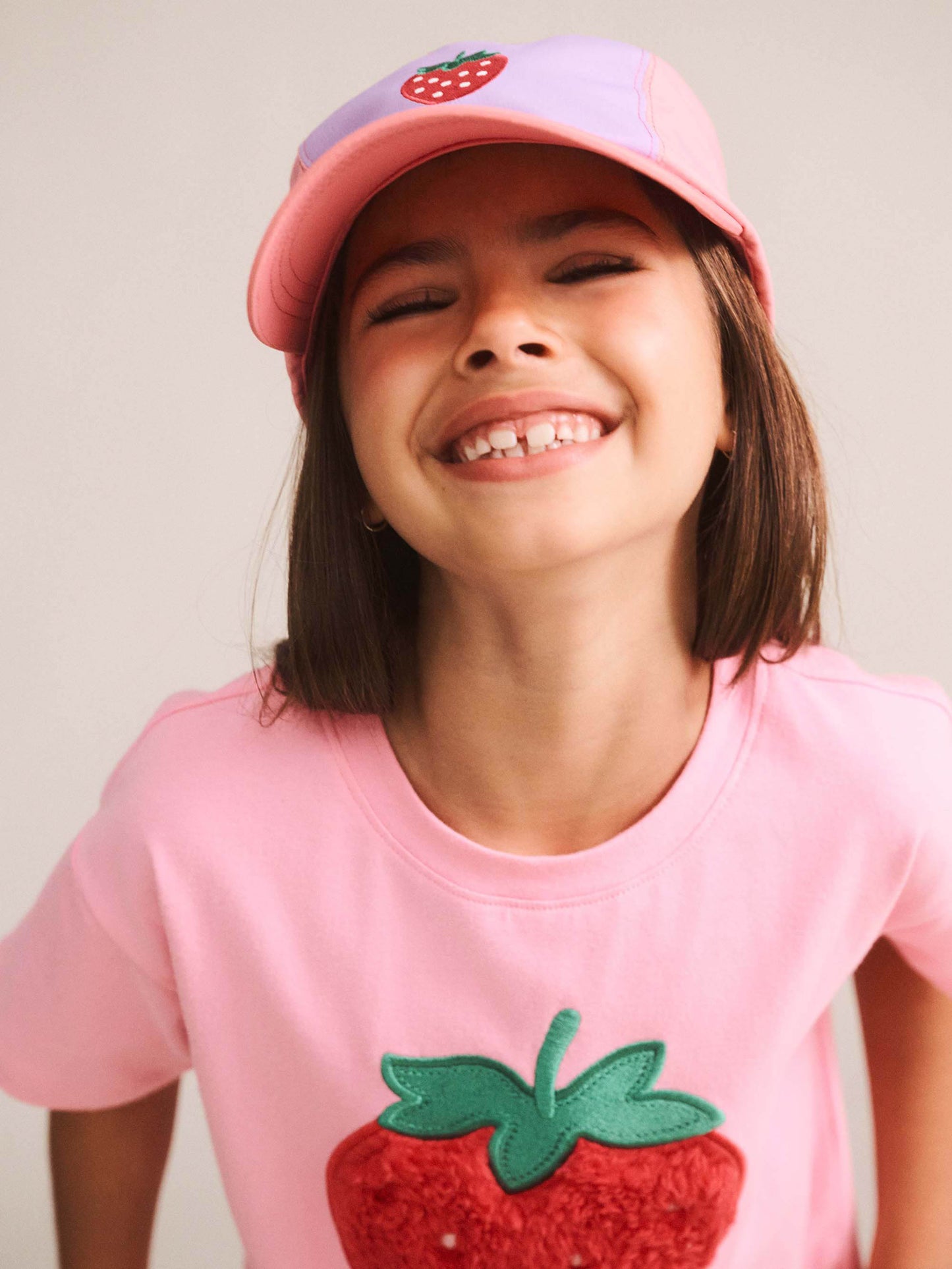 Huxbaby Furry Strawberry Slouchy Tee