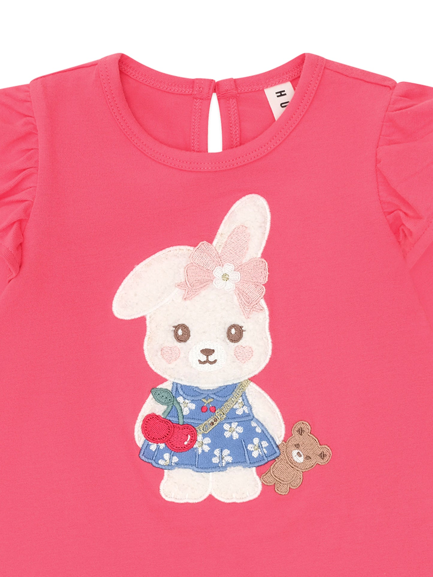 Huxbaby Flower Field Bunny Frill Top
