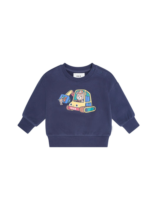 Huxbaby Excavator Hux Sweatshirt Ink