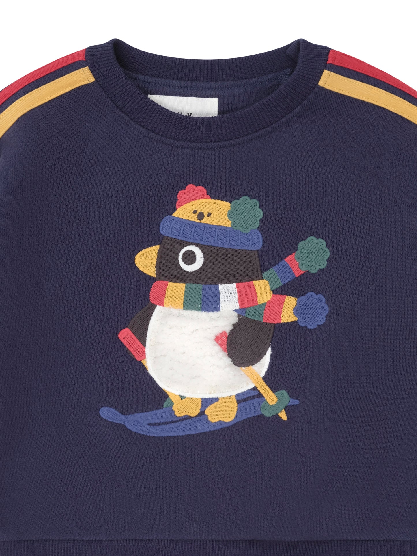 Huxbaby Ski Percy Stripe Drop Shoulder Sweatshirt
