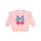 Huxbaby Cherry Bow Sweatshirt Vintage Pink