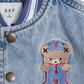 Huxbaby Dreamy Denim Varsity Bomber