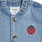 Huxbaby Dreamy Denim Strawberry Bomber