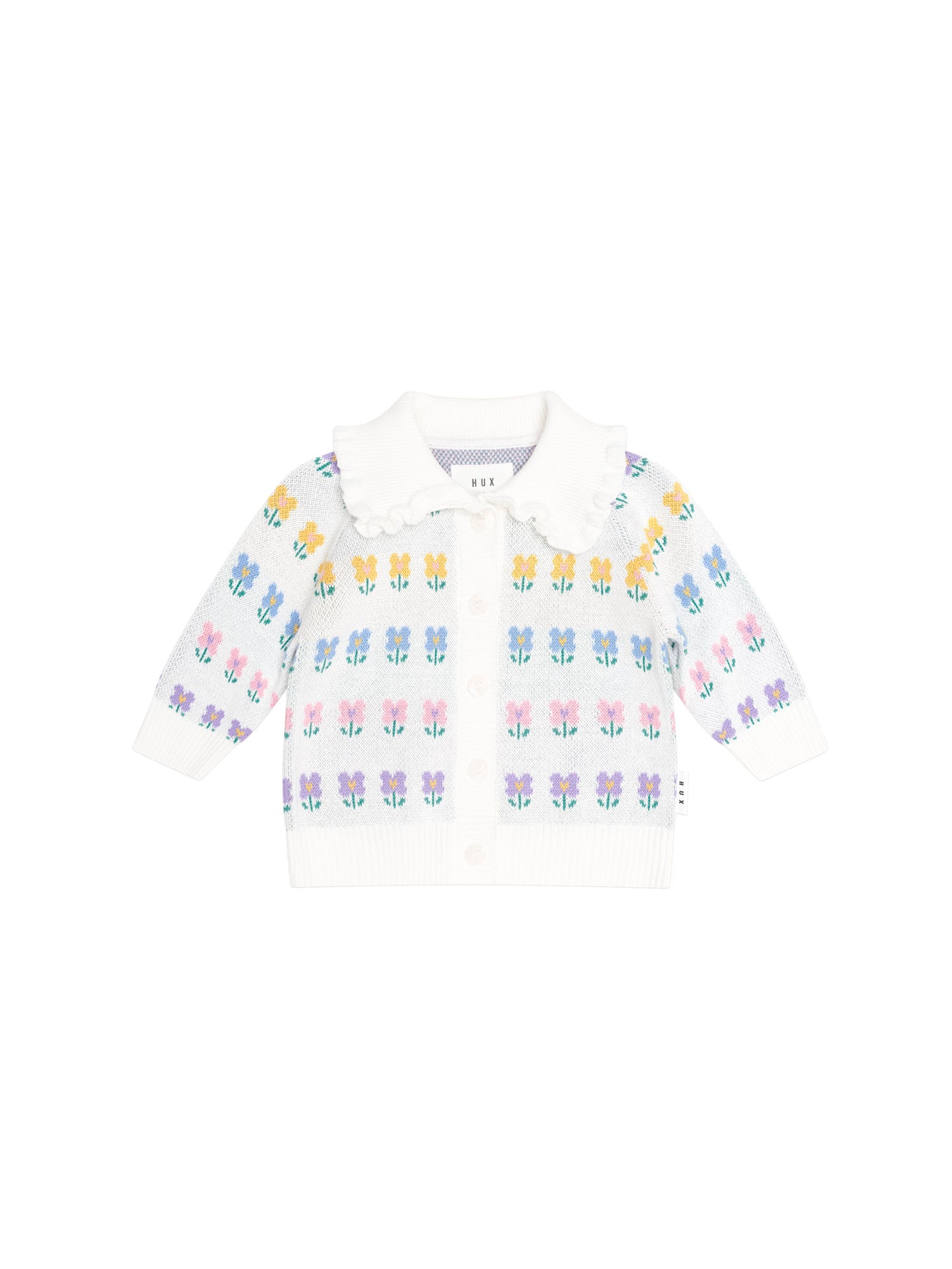 Huxbaby Flower Fields Collar Cardi