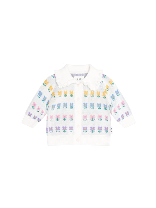 Huxbaby Flower Fields Collar Cardi