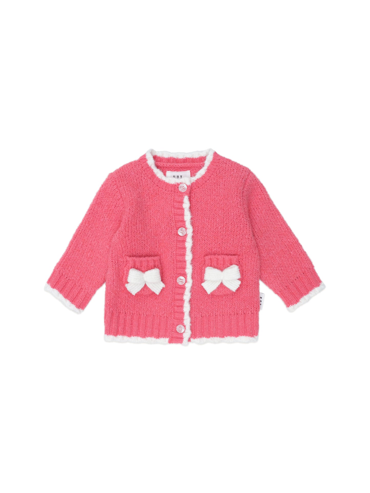 Huxbaby Crochet Bow Cardi