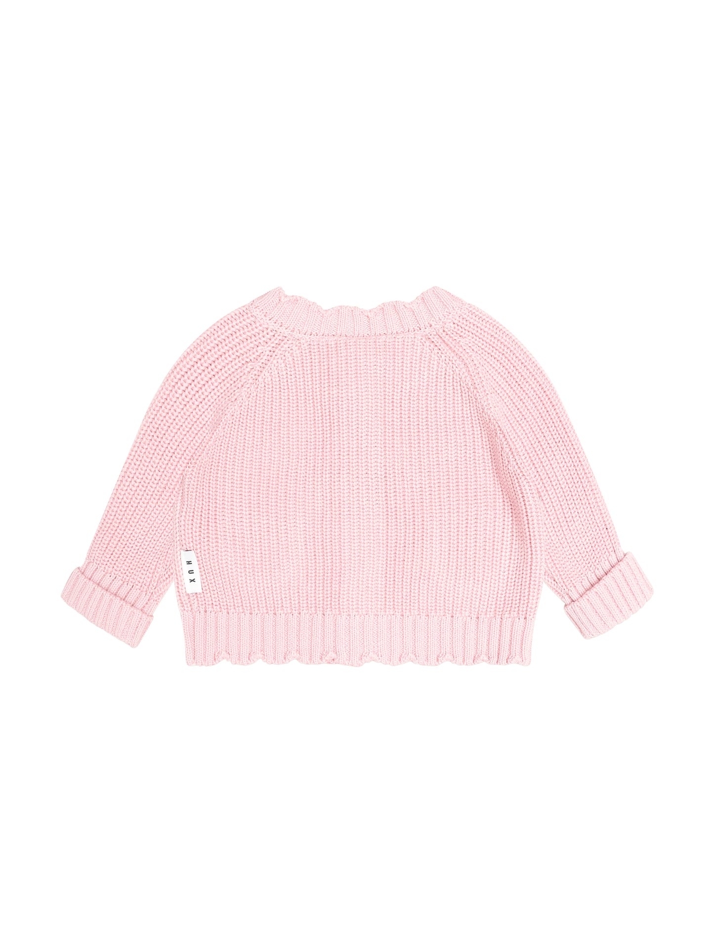 Huxbaby Fisherman Cardigan Baby Pink