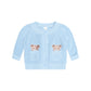 Huxbaby Fisherman Cardigan Baby Blue