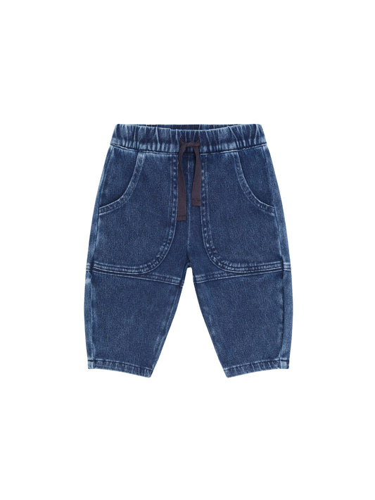 Huxbaby Knit Denim Pocket Pant