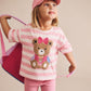 Huxbaby Pink Rib Bike Shortie