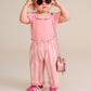Huxbaby Stripe Paperbag Pant Vintage Pink | Almond Milk