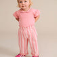 Huxbaby Stripe Paperbag Pant Vintage Pink | Almond Milk