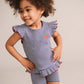Huxbaby Ink Stripe Rib Bike Short