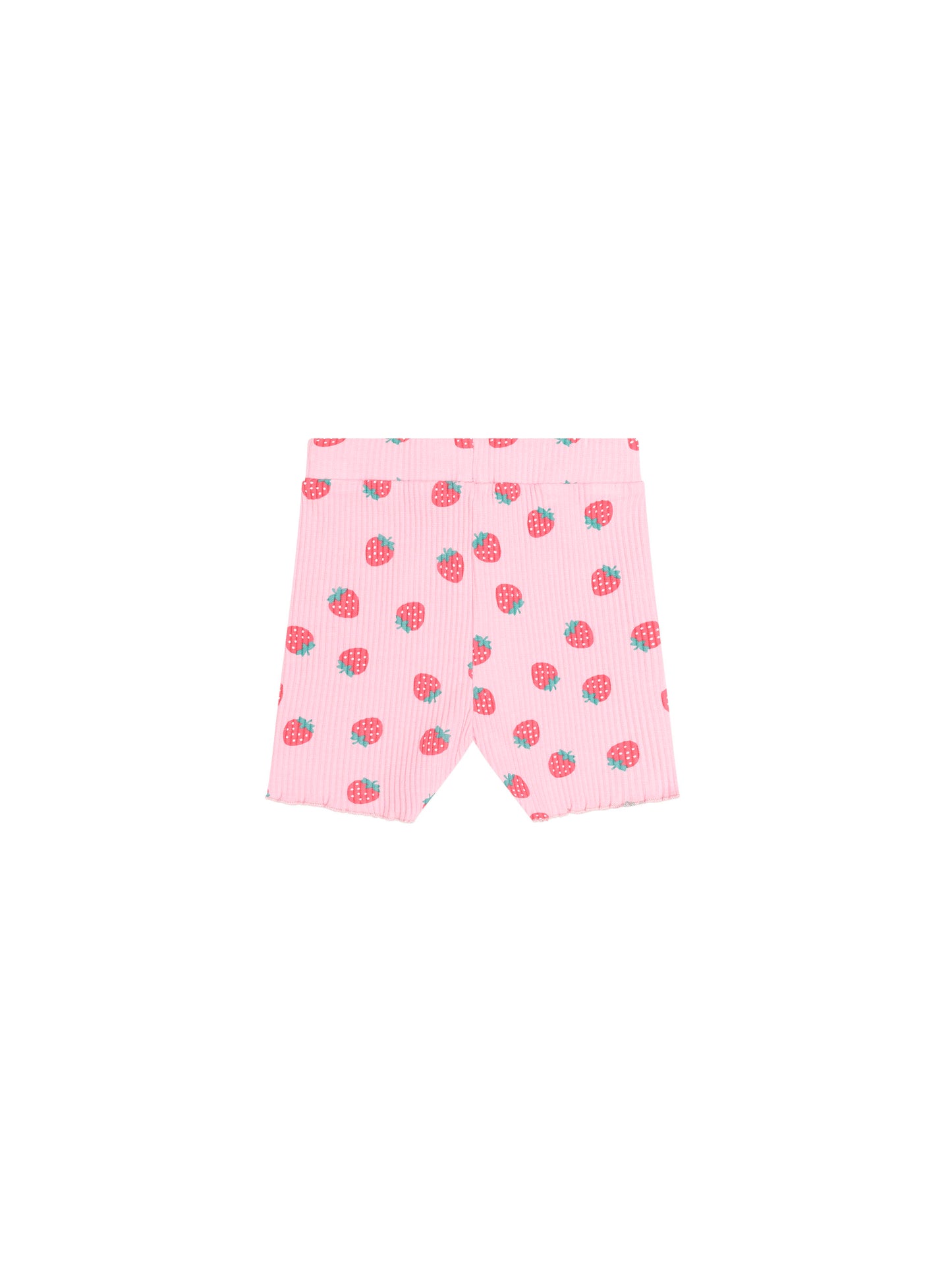 Huxbaby Strawberry Print Rib Bike Short