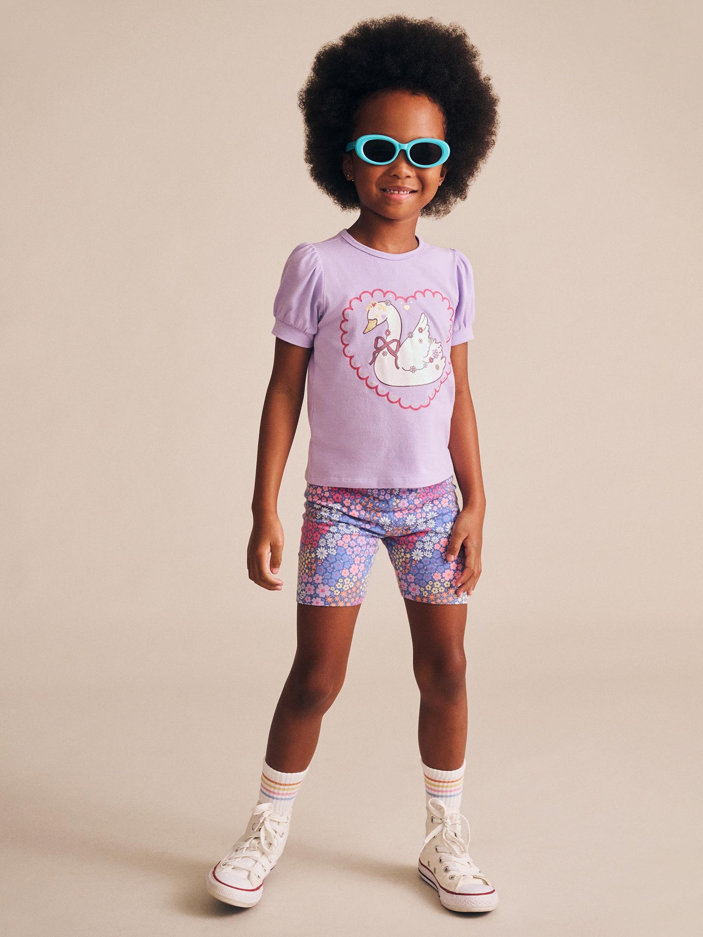 Huxbaby Floral Bloom Bike Shorts