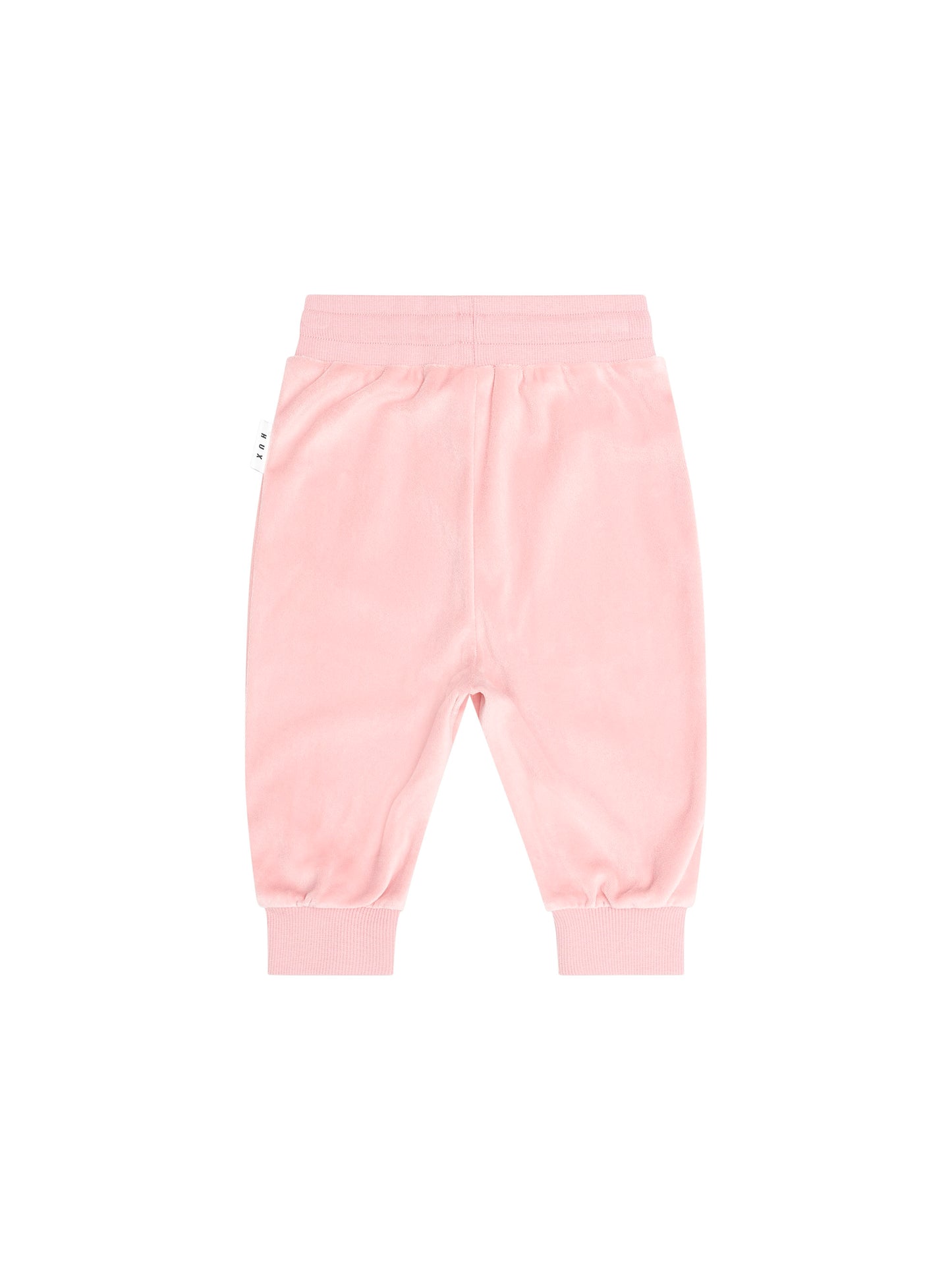 Huxbaby Cherry Embroidery Velour Trackpant