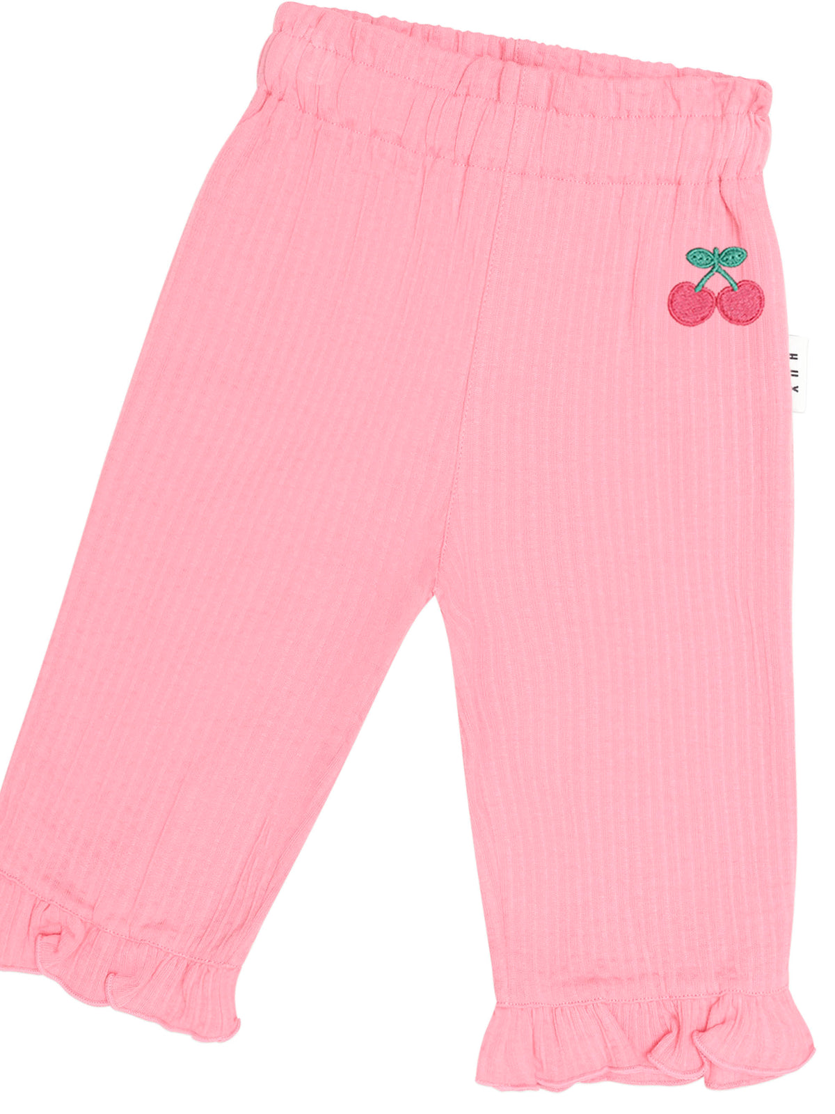 Huxbaby Cherry Embroidery Frill Pant