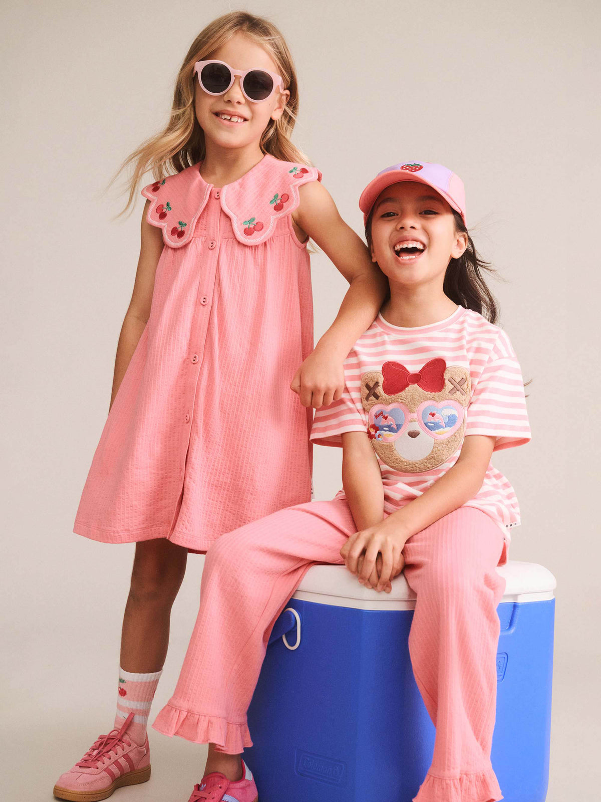 Huxbaby Cherry Embroidery Frill Pant
