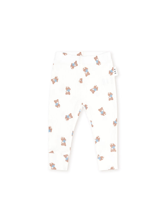 Huxbaby Tumbling Bow Hux Legging Almond Milk