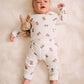 Huxbaby Tumbling Bow Hux Legging Almond Milk