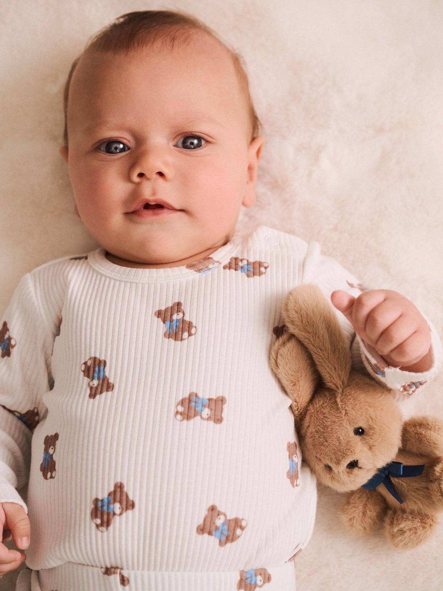Huxbaby Tumbling Bow Hux Legging Almond Milk