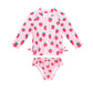 Huxbaby Strawberry Check 2Pc Swim Set