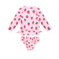Huxbaby Strawberry Check 2Pc Swim Set