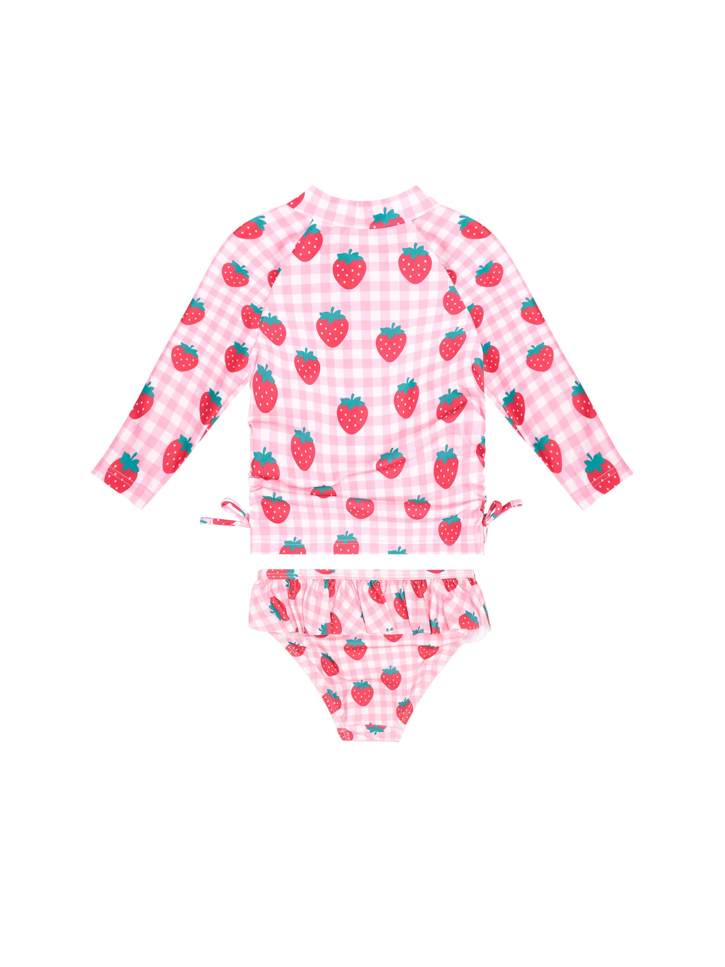 Huxbaby Strawberry Check 2Pc Swim Set