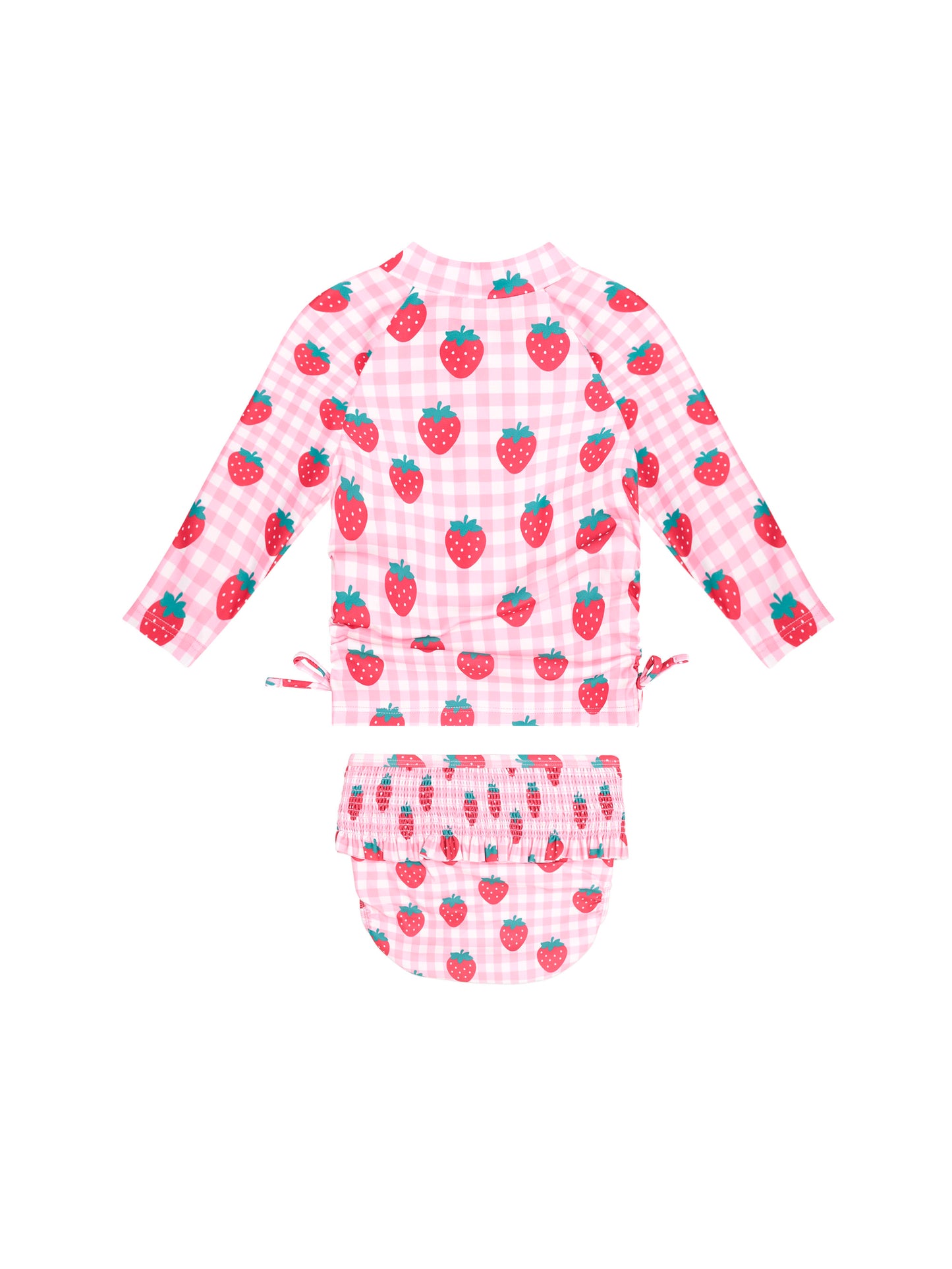 Huxbaby Strawberry Check 2Pc Swim Set