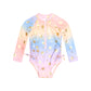 Huxbaby Tropical Foil Floral Ombre Swimsuit