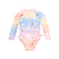 Huxbaby Tropical Foil Floral Ombre Swimsuit
