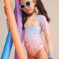 Huxbaby Tropical Foil Floral Ombre Swimsuit
