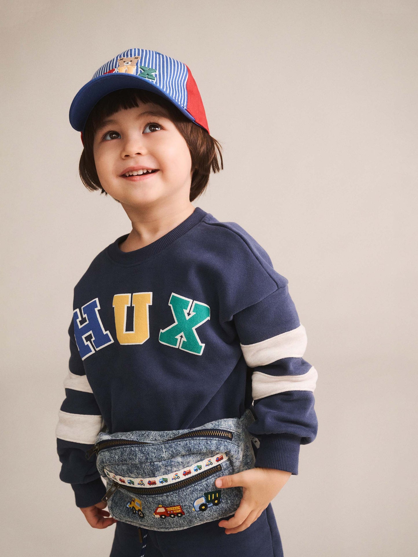 Huxbaby Dreamy Denim Construction Bumbag