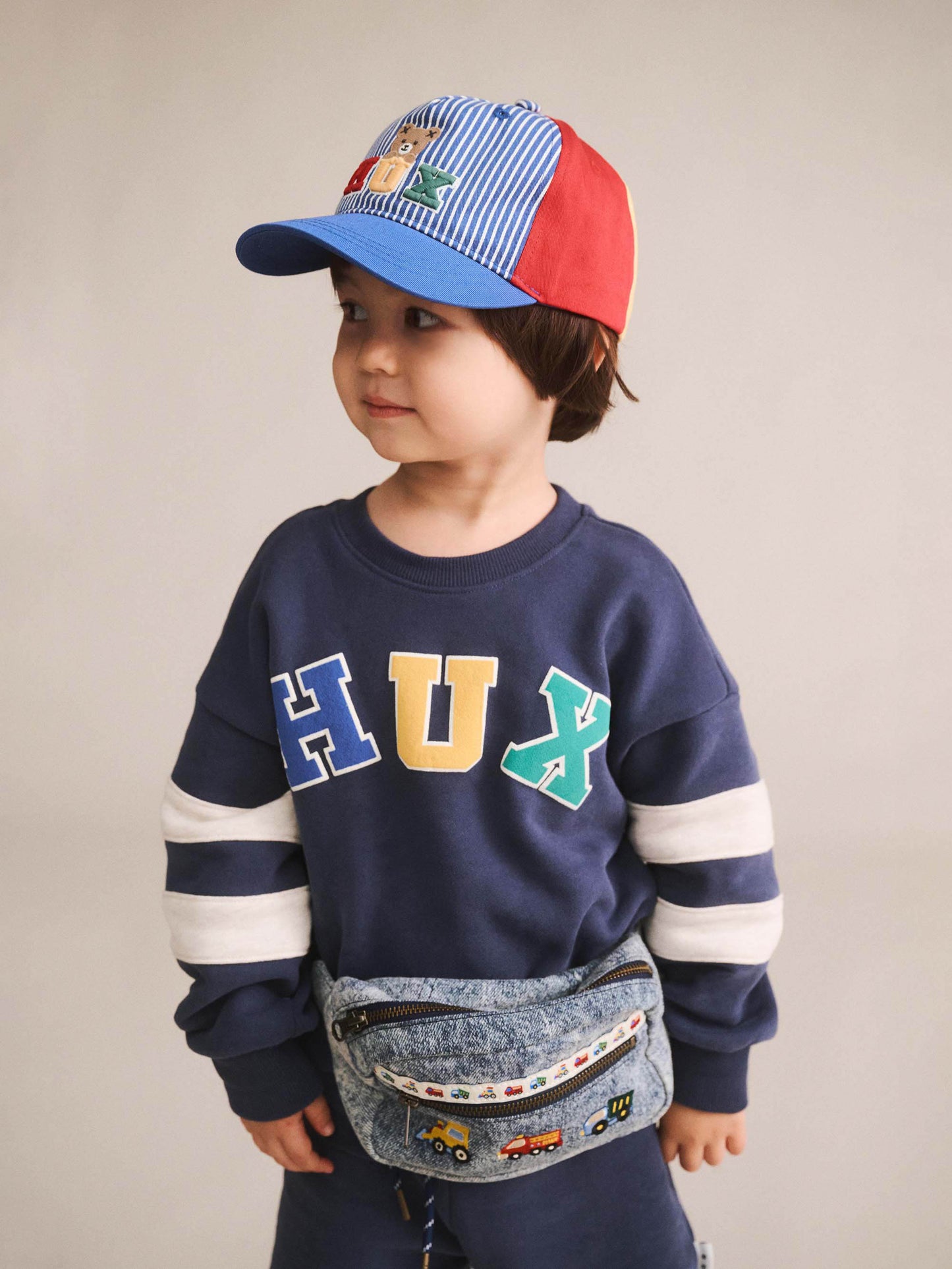 Huxbaby Dreamy Denim Construction Bumbag