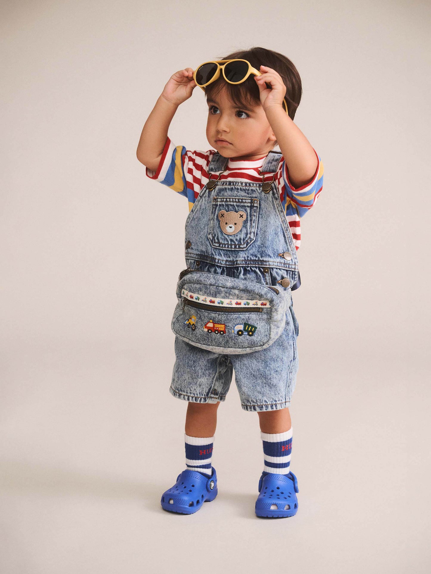 Huxbaby Dreamy Denim Construction Bumbag