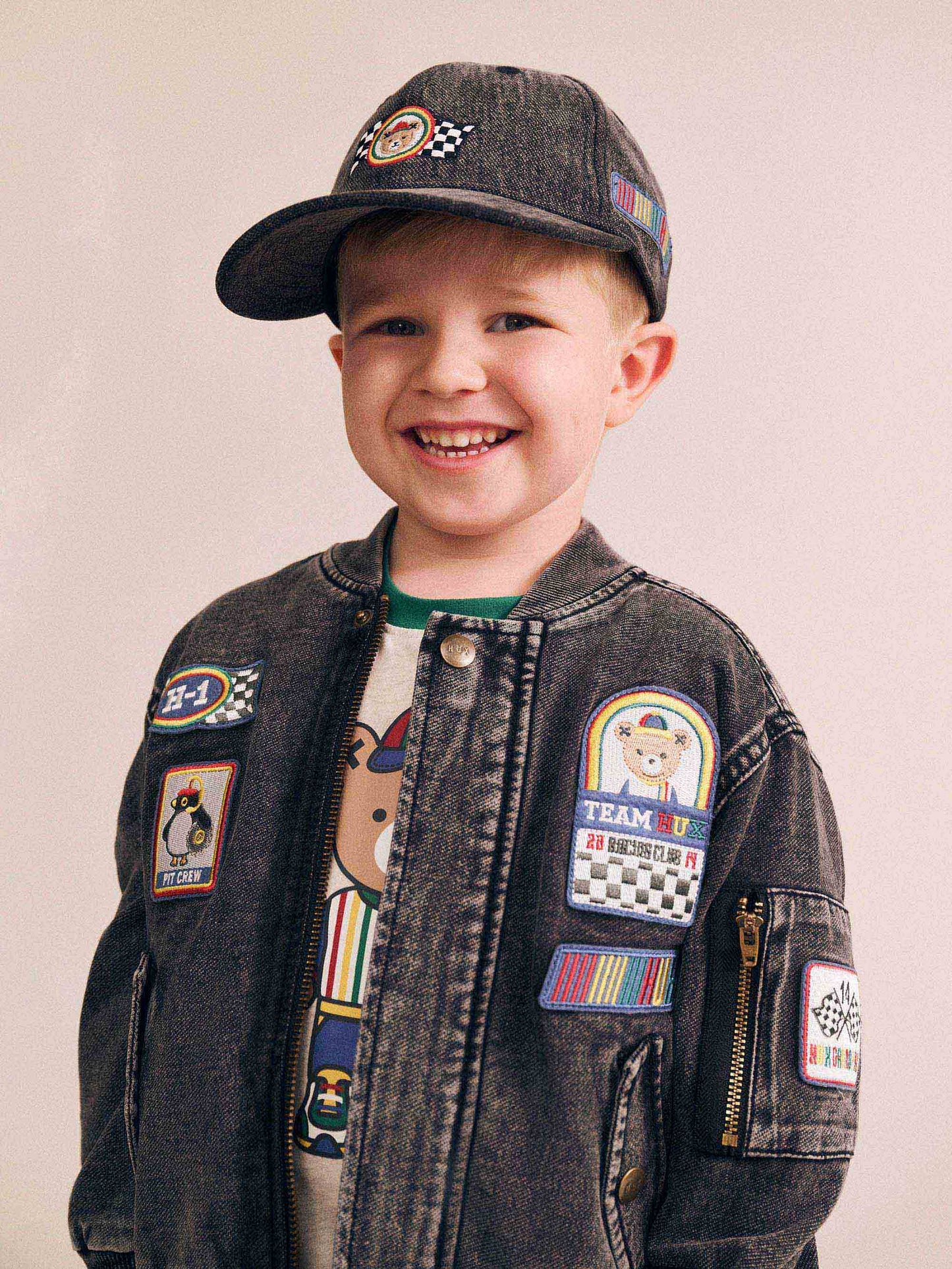 Huxbaby Knit Denim Racer Hux Cap