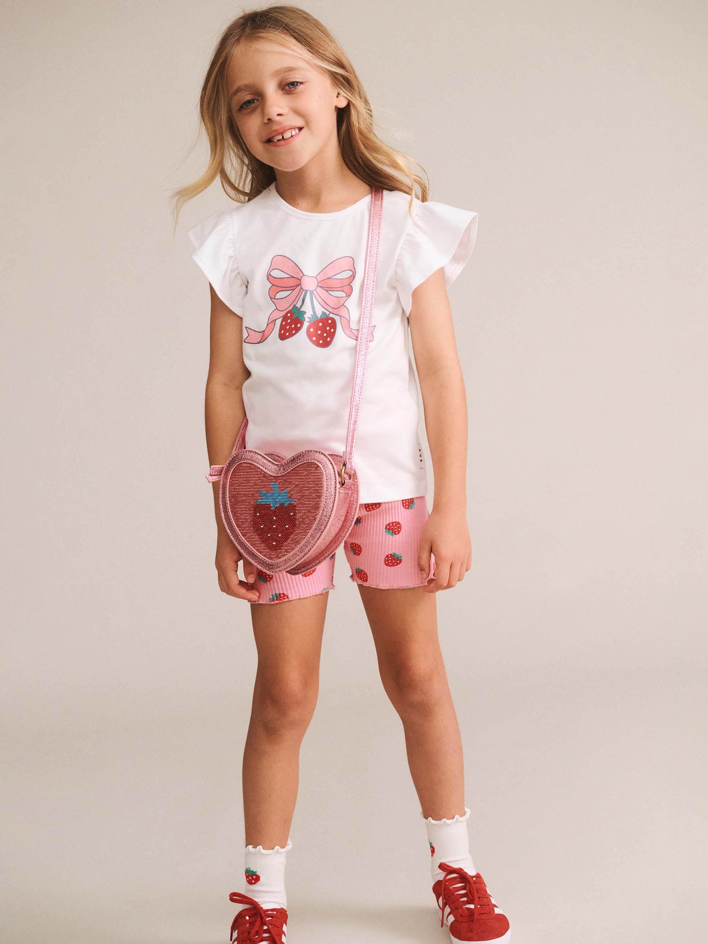 Huxbaby Strawberry Sequin Heart Bag
