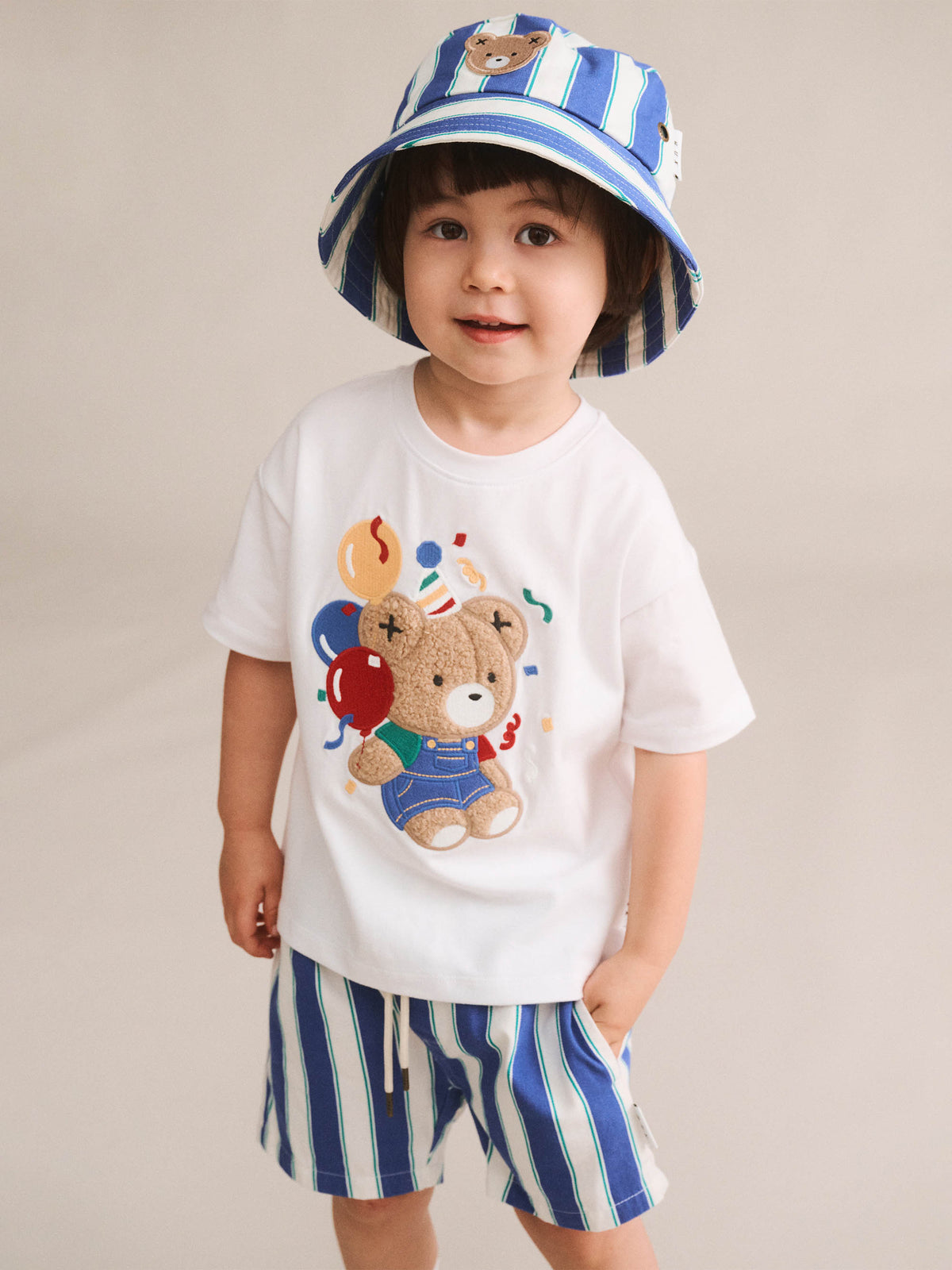 Huxbaby Tropical Stripe Bucket Hat