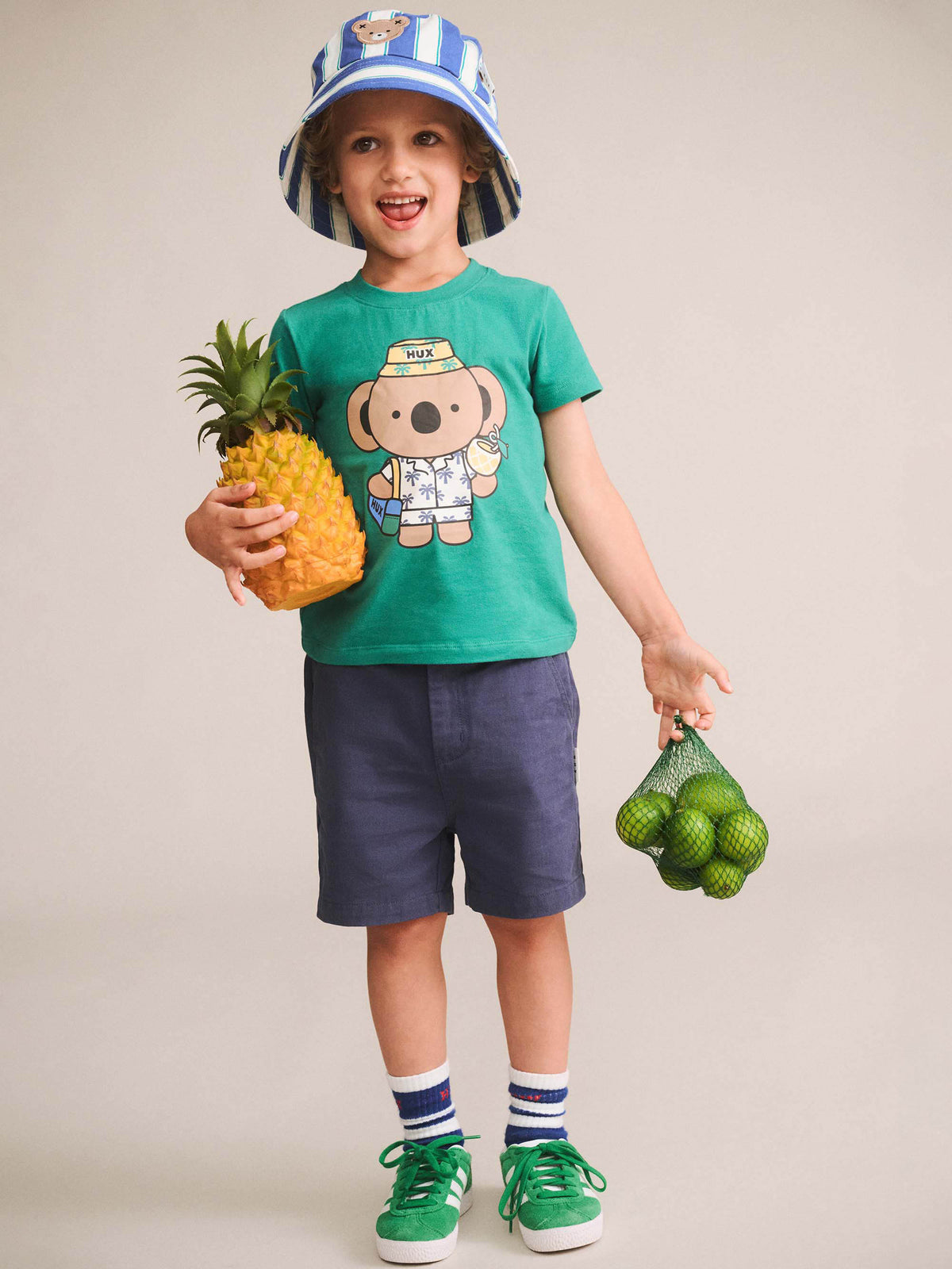 Huxbaby Tropical Stripe Bucket Hat