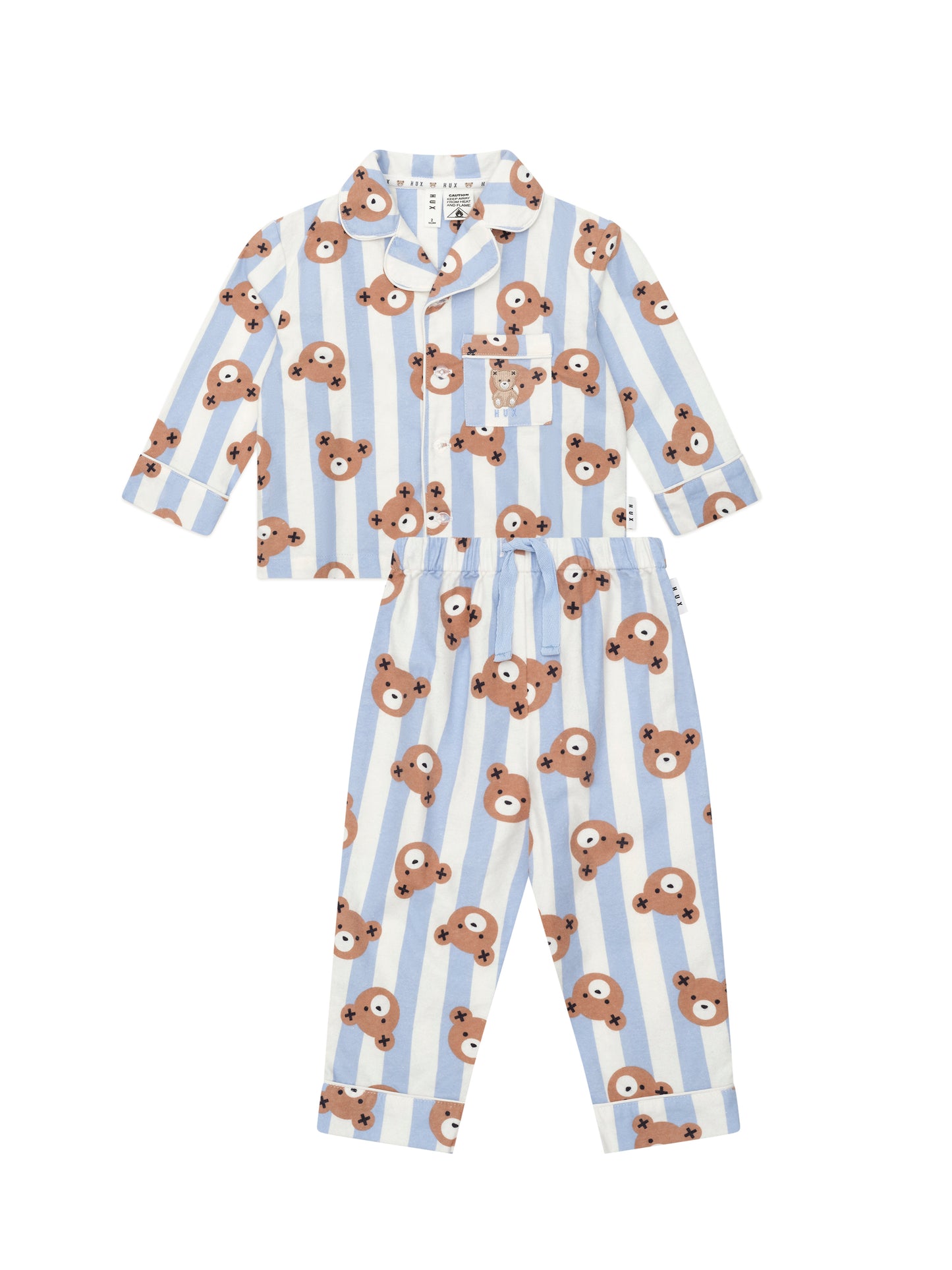 Huxbaby Dream Blue Classic Hux Stripe Pyjama Set