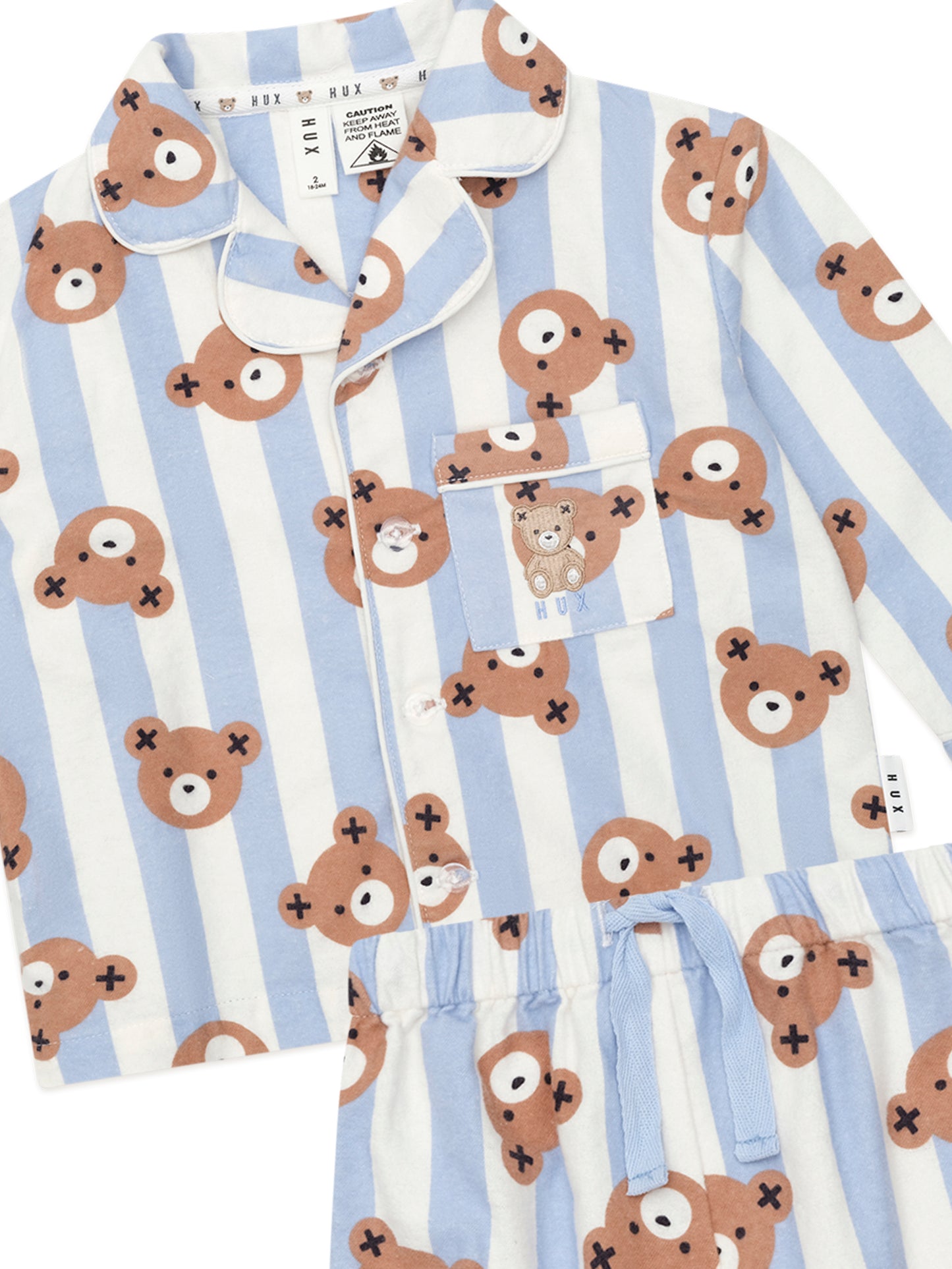 Huxbaby Dream Blue Classic Hux Stripe Pyjama Set